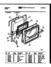 04 - Door Parts parts for Frigidaire Range RS34BFL0 from AppliancePartsPros.com