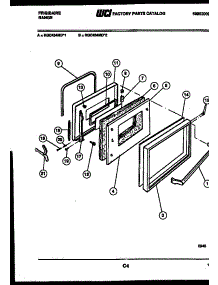 04 - Door Parts parts for Frigidaire Range RGC434MDW2 from AppliancePartsPros.com