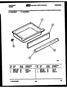06 - Drawer Parts parts for Frigidaire Range RGC434MDW2 from AppliancePartsPros.com