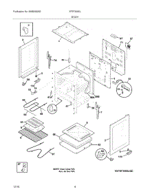 05 - Body parts for Frigidaire Range XFEF3005LQC from AppliancePartsPros.com