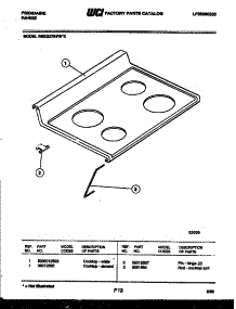 03 - Cooktop Parts parts for Frigidaire Range RSEG37BFW2 from AppliancePartsPros.com