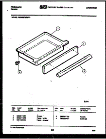 07 - Drawer Parts parts for Frigidaire Range RSEG37BFW2 from AppliancePartsPros.com