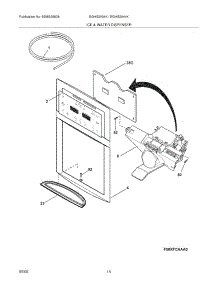 15 - Ice & Water Dispenser parts for Frigidaire Refrigerator BGHS2644KF0 from AppliancePartsPros.com