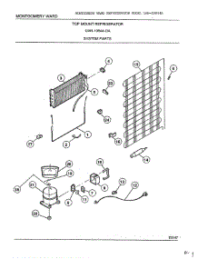 System parts for Frigidaire Refrigerator 19844A from AppliancePartsPros.com