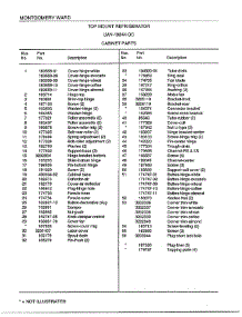 Cabinet parts for Frigidaire Refrigerator 19844C from AppliancePartsPros.com