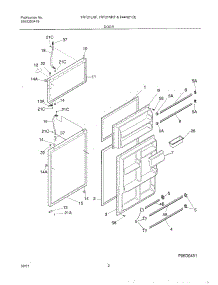 03 - Door parts for Frigidaire Refrigerator F44N21CED2 from AppliancePartsPros.com