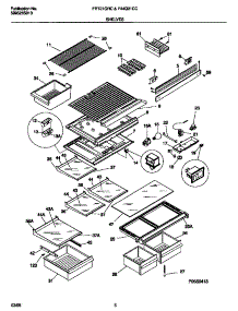 04 - Shelves parts for Frigidaire Refrigerator F44Q21CCW0 from AppliancePartsPros.com