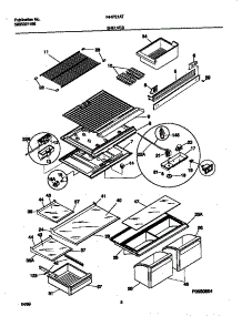 04 - Shelves parts for Frigidaire Refrigerator F44P21ATD1 from AppliancePartsPros.com