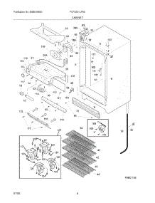 05 - Cabinet parts for Frigidaire Freezer FCFS201LFB3 from AppliancePartsPros.com