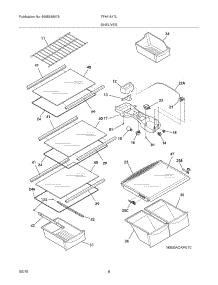 07 - Shelves parts for Frigidaire Refrigerator FFHI1817LB0 from AppliancePartsPros.com