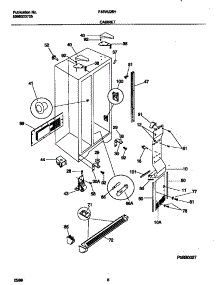 04 - Cabinet parts for Frigidaire Refrigerator F45WJ26HD1 from AppliancePartsPros.com
