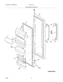 05 - Refrigierator Door parts for Frigidaire Refrigerator FFSC2315LP0 from AppliancePartsPros.com