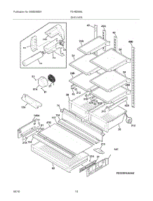 09 - Shelves parts for Frigidaire Refrigerator FGHB2869LF1 from AppliancePartsPros.com