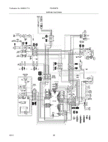 22 - Wiring Diagram Pg 3 parts for Frigidaire Refrigerator FGHB2878LE3 from AppliancePartsPros.com
