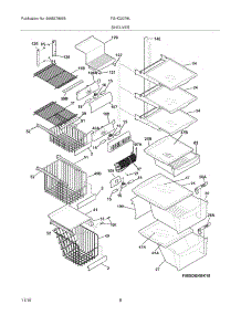 09 - Shelves parts for Frigidaire Refrigerator FGHC2378LE1 from AppliancePartsPros.com