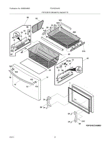 03 - Freezer Drawer - Basket parts for Frigidaire Refrigerator FGHG2344ME0 from AppliancePartsPros.com