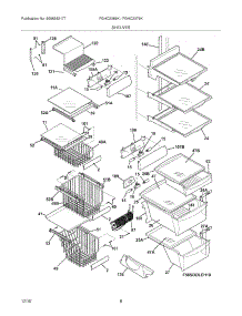 09 - Shelves parts for Frigidaire Refrigerator FGHC2379KE2 from AppliancePartsPros.com