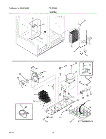 13 - System parts for Frigidaire Refrigerator FGHS2332LP3 from AppliancePartsPros.com