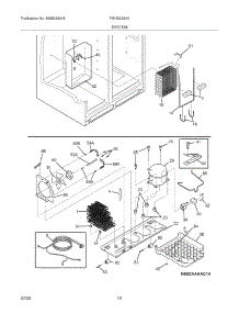 13 - System parts for Frigidaire Refrigerator FGHS2334KB0 from AppliancePartsPros.com