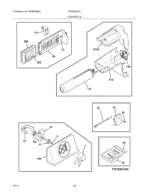 11 - Controls parts for Frigidaire Refrigerator FGHS2367KB3 from AppliancePartsPros.com