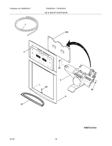 15 - Ice & Water Dispenser parts for Frigidaire Refrigerator FGHS2334KE3 from AppliancePartsPros.com