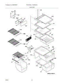 09 - Shelves parts for Frigidaire Refrigerator FGHS2342LF0 from AppliancePartsPros.com