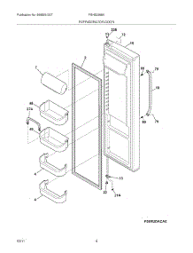 05 - Refrigerator Door parts for Frigidaire Refrigerator FGHS2368LP2 from AppliancePartsPros.com