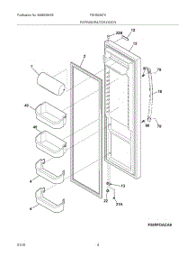 05 - Refrigerator Door parts for Frigidaire Refrigerator FGHS2667KE2 from AppliancePartsPros.com