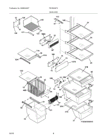 09 - Shelves parts for Frigidaire Refrigerator FGHS2667KP4 from AppliancePartsPros.com