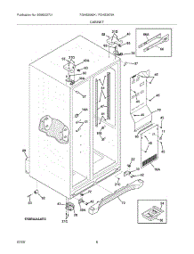 07 - Cabinet parts for Frigidaire Refrigerator FGHS2669KP0 from AppliancePartsPros.com