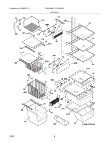 09 - Shelves parts for Frigidaire Refrigerator FGHS2669KP0 from AppliancePartsPros.com