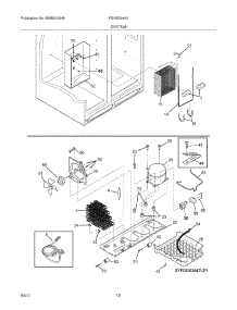 13 - System parts for Frigidaire Refrigerator FGHS2644KF3 from AppliancePartsPros.com