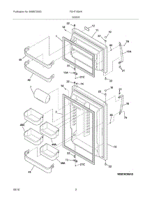 03 - Door parts for Frigidaire Refrigerator FGHT1834KW3 from AppliancePartsPros.com