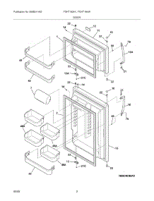 03 - Door parts for Frigidaire Refrigerator FGHT1834KQ1 from AppliancePartsPros.com