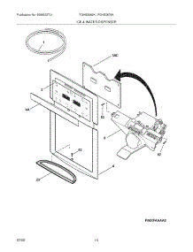 15 - Ice & Water Dispenser parts for Frigidaire Refrigerator FGHS2669KE0 from AppliancePartsPros.com