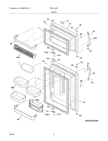 03 - Door parts for Frigidaire Refrigerator FGUI1849LP0 from AppliancePartsPros.com