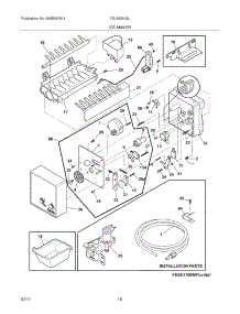 15 - Ice Maker parts for Frigidaire Refrigerator FGUN2642LP1 from AppliancePartsPros.com