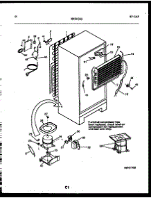 08 - System And Automatic Defrost Parts parts for Frigidaire Refrigerator FPCE19TRW0 from AppliancePartsPros.com