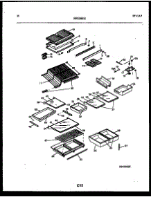 06 - Shelves And Supports parts for Frigidaire Refrigerator FPCE21TPL0 from AppliancePartsPros.com