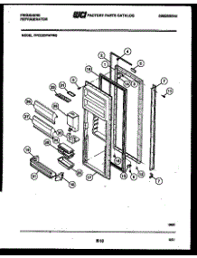 03 - Refrigerator Door Parts parts for Frigidaire Refrigerator FPCE22VWPL0 from AppliancePartsPros.com
