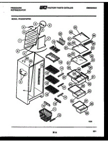 05 - Shelves And Supports parts for Frigidaire Refrigerator FPCE22VWPW0 from AppliancePartsPros.com