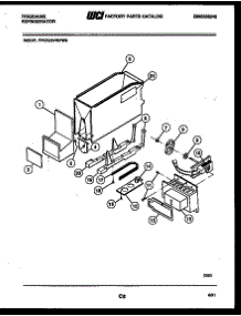08 - Ice Dispenser parts for Frigidaire Refrigerator FPCE22VWPL0 from AppliancePartsPros.com