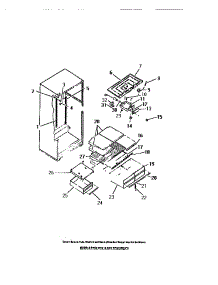 07 - Interior Food Compartment parts for Frigidaire Refrigerator FPCI18TCL0 from AppliancePartsPros.com
