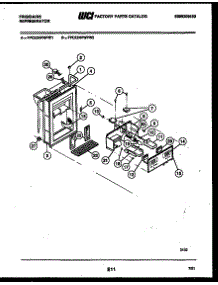 07 - Ice Door, Dispenser And Water Tanks parts for Frigidaire Refrigerator FPCE24VWPW1 from AppliancePartsPros.com