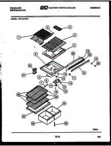 04 - Shelves And Supports parts for Frigidaire Refrigerator FPD19TFL1 from AppliancePartsPros.com