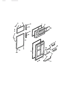 02 - Door parts for Frigidaire Refrigerator FPD19TPH0 from AppliancePartsPros.com