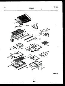06 - Shelves And Supports parts for Frigidaire Refrigerator FPE19TRW1 from AppliancePartsPros.com