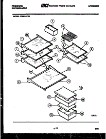 04 - Shelves And Supports parts for Frigidaire Refrigerator FPEM18FW0 from AppliancePartsPros.com