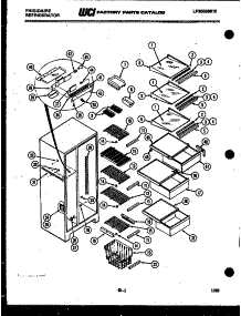 05 - Shelves And Supports parts for Frigidaire Refrigerator FPE22V3AW1 from AppliancePartsPros.com