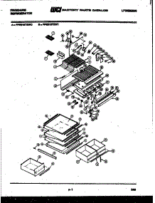04 - Shelves And Supports parts for Frigidaire Refrigerator FPES18TEW1 from AppliancePartsPros.com